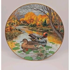 Edwin M Knowles "THE GREEN-WINGED TEAL" by‎ Bart Jerner 1987 Vintage Collector
